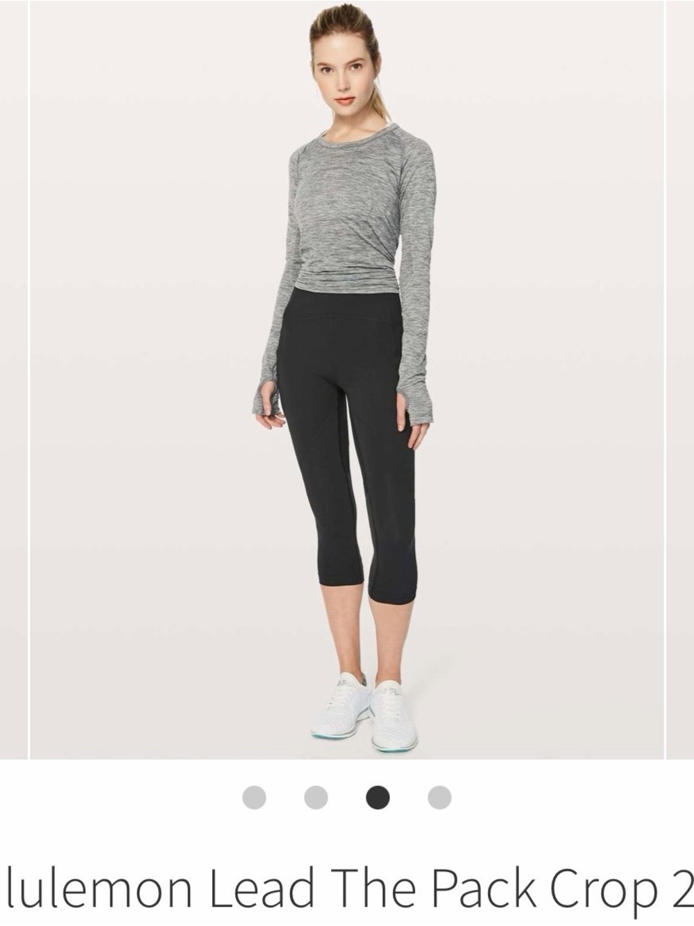 Lululemon Lead The Pack Crop II - Blue Cropped Leggings